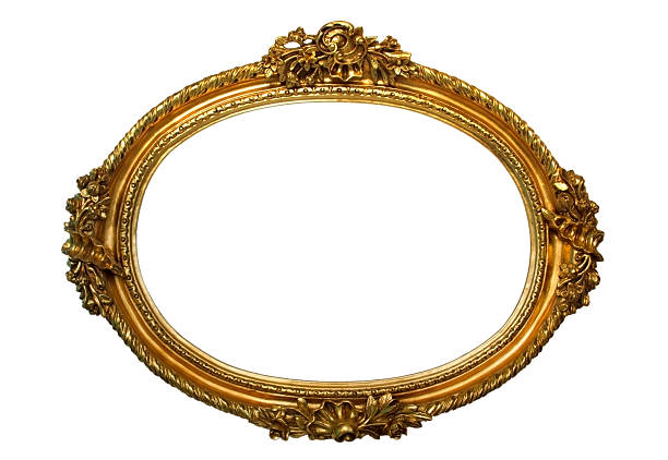 istock GOLD PLATED WOODEN FRAME 468404159