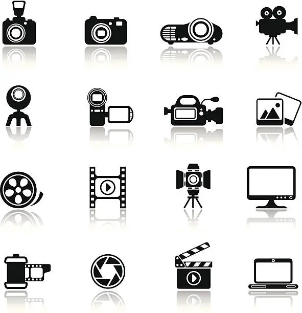 Vector illustration of Photo-Video Icon Set