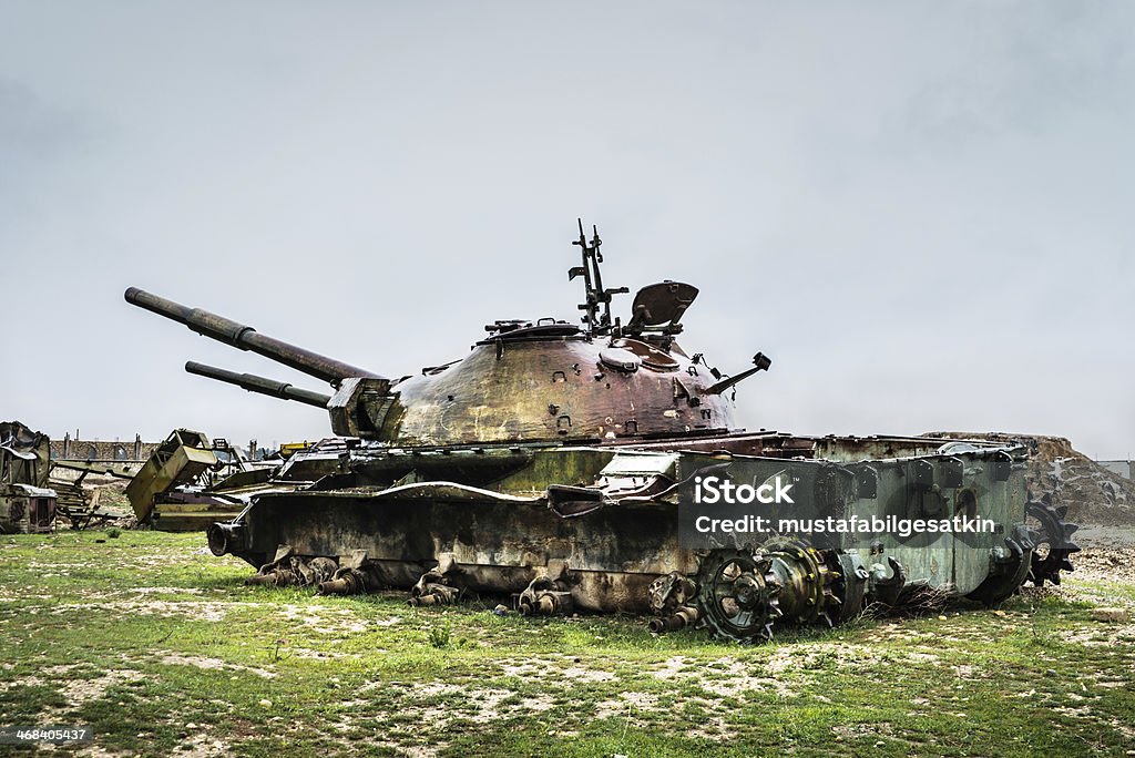 Rusty old tank/Afeganistão - Royalty-free Abrigo Anti-Bombas Foto de stock