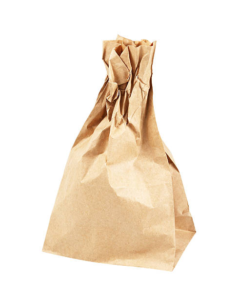istock Brown Paper Bag Isolated on White Background 468407660