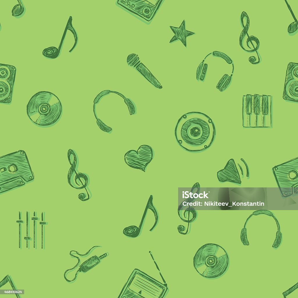Music Block Pattern Background Vector Music Pattern Background Stock Illustration - Download Image Now ...