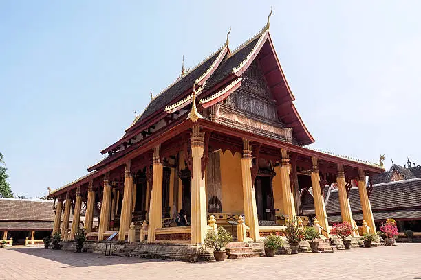Wat Si Saket Temple in Ventiane, Laos.