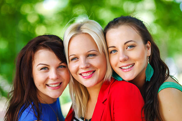 istock Group of smiling friends 468413459