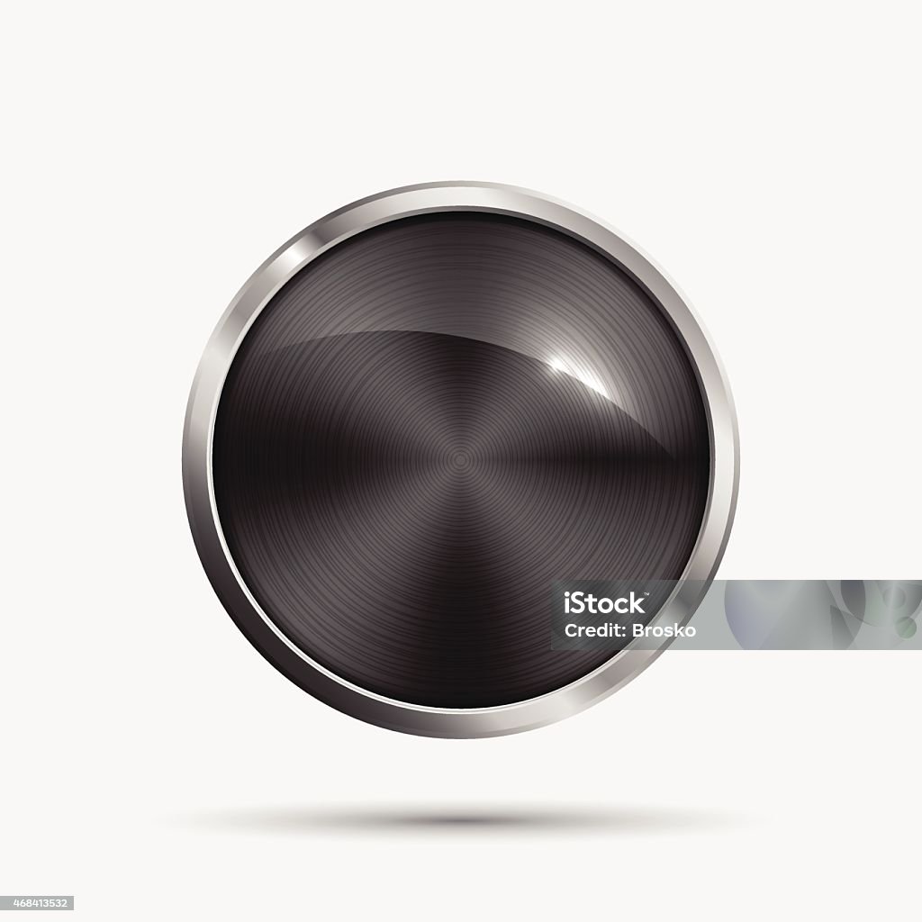 Grey Button Uiimage Grey Blank Button For Your Design Stock Illustration - Download Image ...