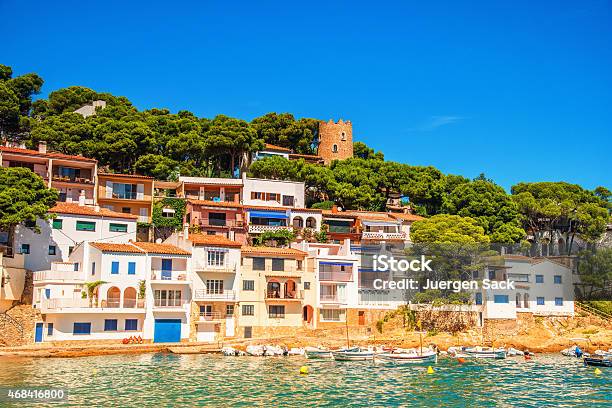 Sa Tuna Village Costa Brava Stock Photo - Download Image Now - Gerona Province, Spain, Apartment