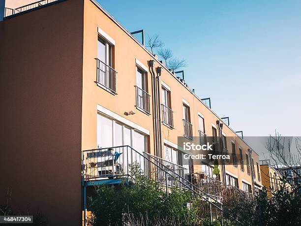 Townhouses At Berlin Stock Photo - Download Image Now - 2015, Awe, Berlin