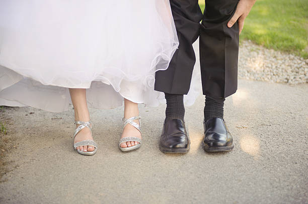 istock Bride and Groom's Feet 468417470