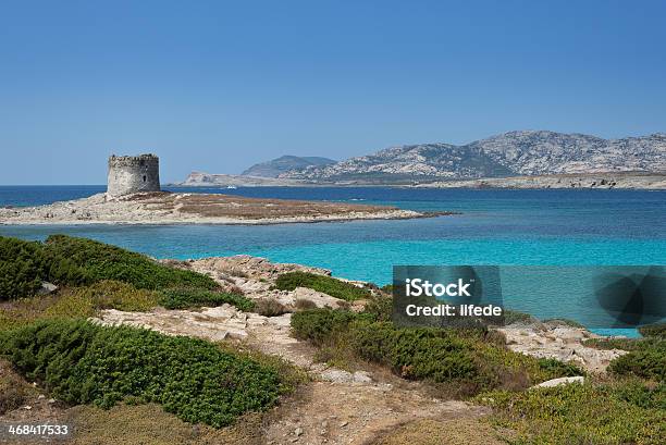 Stintino In Sardinia Italy Stock Photo - Download Image Now - Blue, Color Image, Hill
