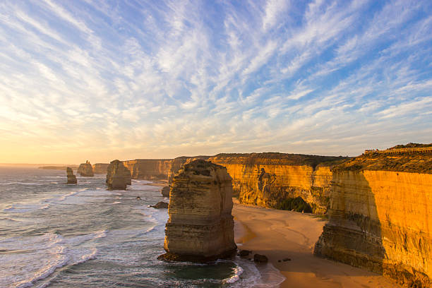 istock Sunset time at twelve apostles attractions on Green Ocean Road 468417872