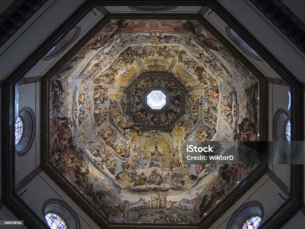 Affresco nel Duomo di Firenze - Foto stock royalty-free di Affresco