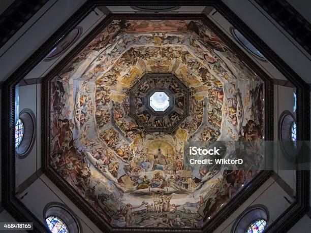 Affresco Nel Duomo Di Firenze - Fotografie stock e altre immagini di Affresco - Affresco, Ambientazione interna, Basilica