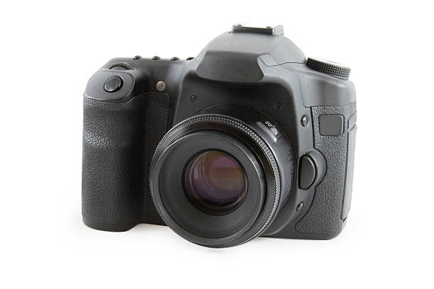 istock Big photocamera isolated over white 468418939