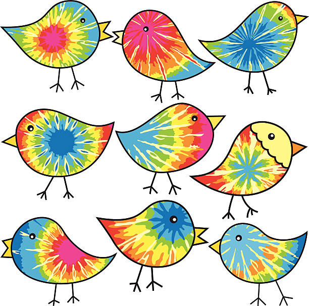 angesagte chicks - psychedelic funky yellow orange stock-grafiken, -clipart, -cartoons und -symbole