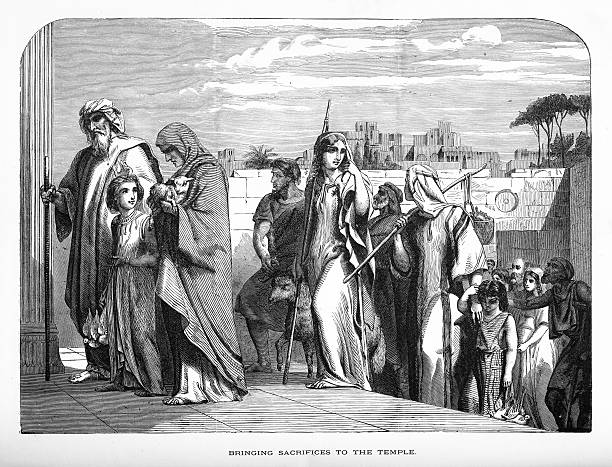 istock Bringing Sacrifices to The Temple of Solomon Engraving 468420882