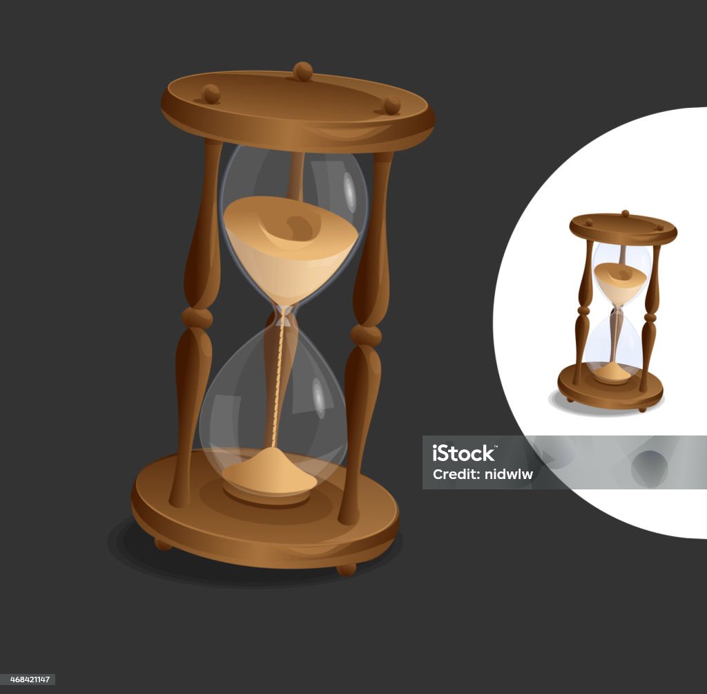 Vecteur Sablier - clipart vectoriel de Cadran d'horloge libre de droits