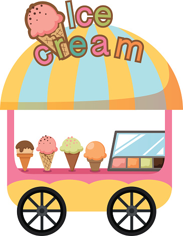 수레 가판대 아이스크림 벡터 아이스크림 가판대에 대한 스톡 벡터 아트 및 기타 이미지 - 아이스크림 가판대, 2015년, 개성-개념 -  Istock
