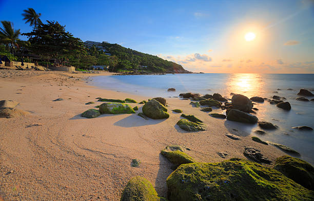 istock Sunrise on sea coast 468421422