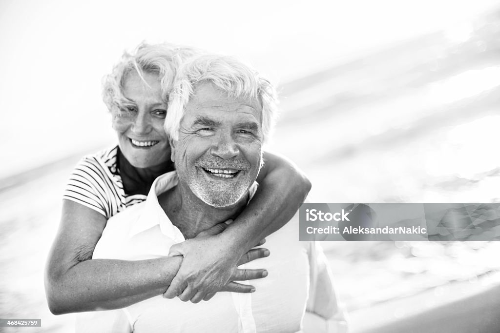 Liebevoll Altes Paar - Lizenzfrei Lachen Stock-Foto