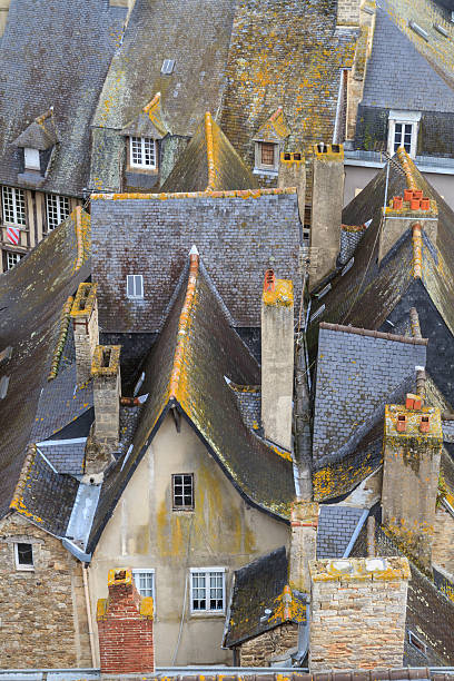 istock Dinan old town panoramic view, Brittany, France 468425963