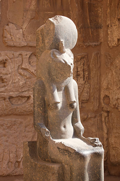 istock Ancient Egyptian Lion Goddess Sekhmet Statue at Ramses III Temple 468426447