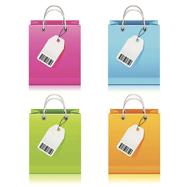 Vector illustration of Sale Shopping Bag