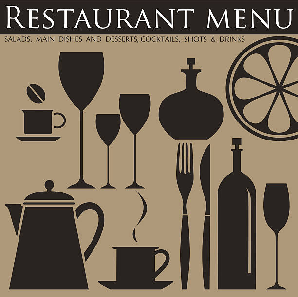 Restaurant menu. vector art illustration