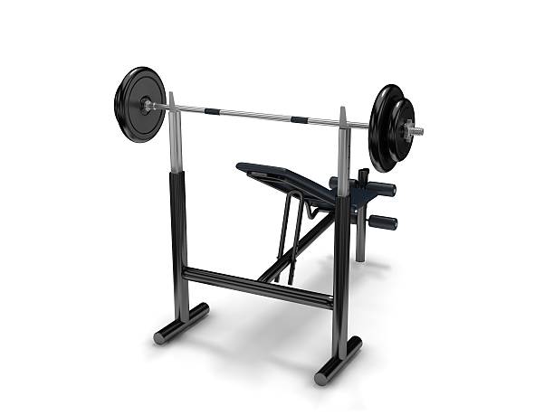 istock barbell and fitness stool 468428954