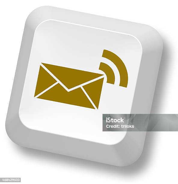 Symbol Of Email On Button Of Keyboard Stock Photo - Download Image Now - Feeding, Security, Technology