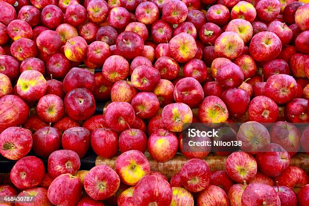 Fresh Red Apples Stock Photo - Download Image Now - Apple - Fruit, Crop - Plant, Harvesting