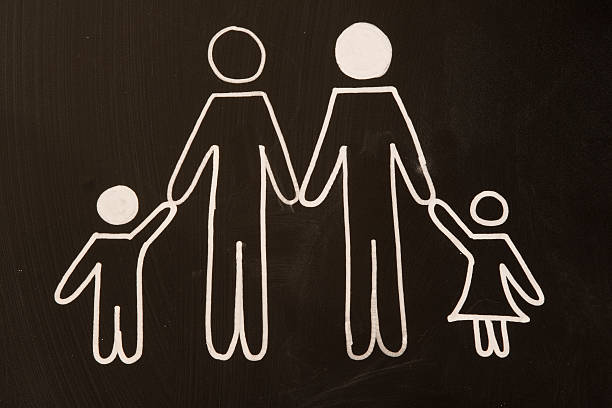 istock happy family on blackboard 468433866