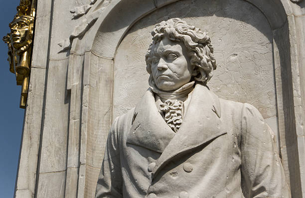 Beethoven statue Beethoven statue as part of the monument dedicated to German composers at the Tiergarten at Berlin ludwig van beethoven photos stock pictures, royalty-free photos & images