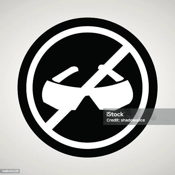 No Glasses Icon Great For Any Use Vector Eps10 Stock Illustration - Download Image Now - 2015, Badge, Circle