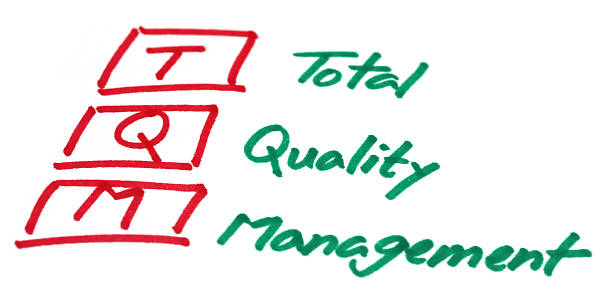 istock Total quality management written in paper 468434420