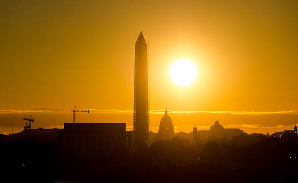 istock Washington DC's Monument Silhouetted by the Sunrise 468434739