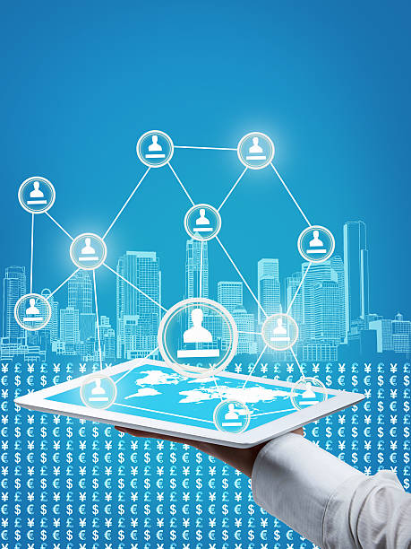 istock Unusual background of a business 468435497