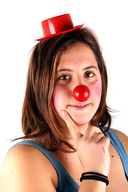 istock Clown girl 468436372
