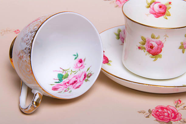 istock English Flower China Teacups 468436465