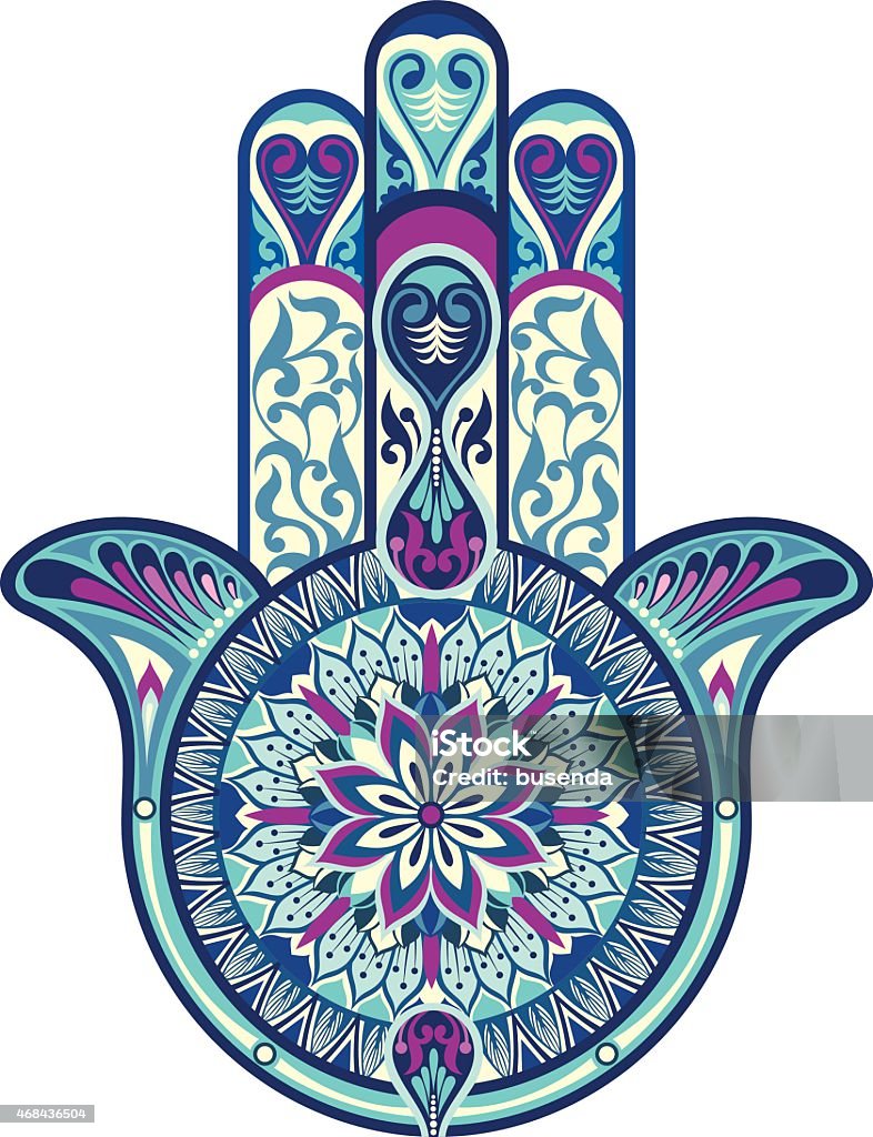 Hamsa hand.Decorative vector hand Decorative vector hand 2015 stock vector