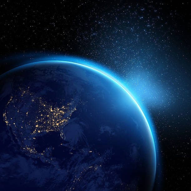 istock Earth at night with city lights 468439163