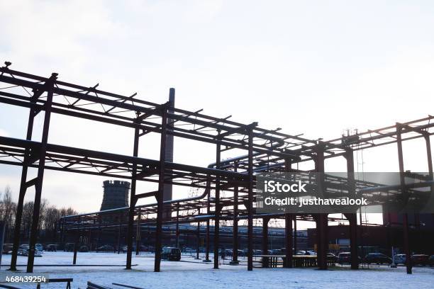 Winter Morning At Coke Oven Complex Of Zeche Zollverein Stock Photo - Download Image Now