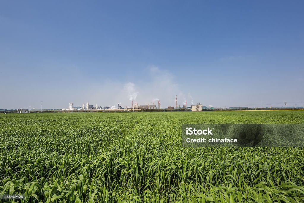 Zona industrial - Royalty-free Cor verde Foto de stock