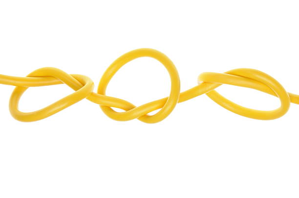 istock Electric colored wires with knot 468440606