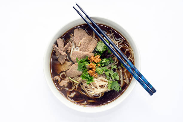 istock Thai Style Rice Noodles Soup with Beef 468441852