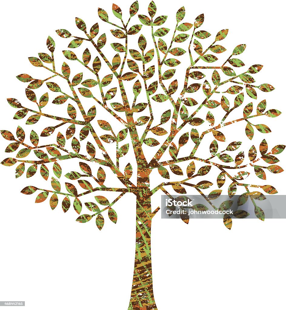 Scribbly tree - Lizenzfrei Baum Vektorgrafik