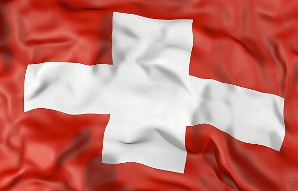 istock Switzerland flag 3d illustration 468443424