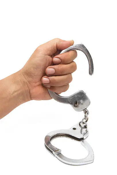 Photo of Handcuffs with hand