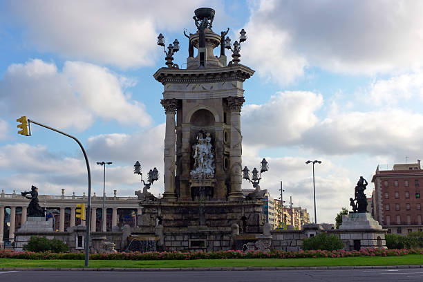 istock Barcelona fountain architecture 468445615