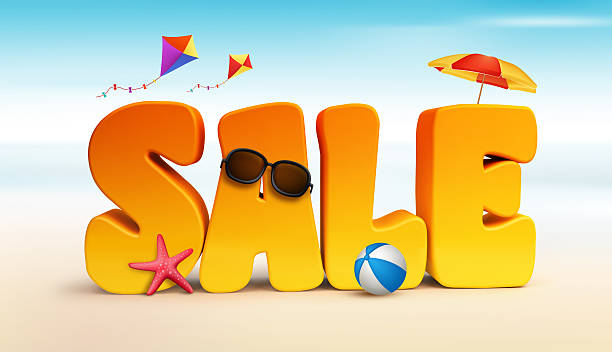 istock 3D Dimensional Sale Title Words for Summer 468446774