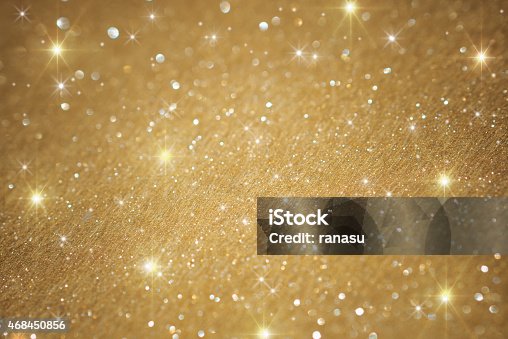 istock Golden glitter christmas background 468450856