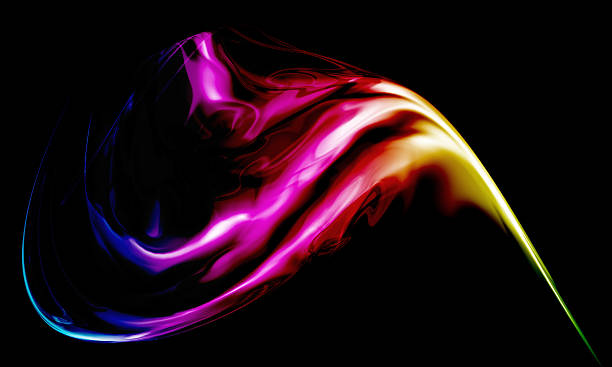 istock Colored smoke isolated on black background 468450966
